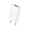 X-start hálózati USB töltő 2.0A – egyportos gyors töltő, fehér (Model CDQ070)