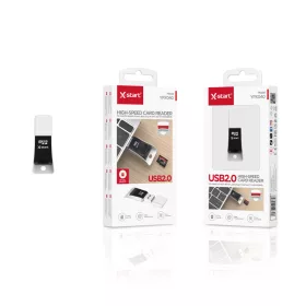   X-start YPX040 USB 2.0 microSD kártyaolvasó – nagy sebességű plug & play adapter számítógéphez és laptophoz