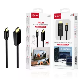   X-Start Type-C – HDMI kábel 180 cm – 4K UHD, nagy sebességű adatátvitel laptophoz, TV-hez és monitorhoz