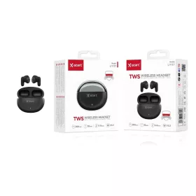   X-start LY117 TWS Vezeték Nélküli Fülhallgató – Fekete, Bluetooth 5.3, zajcsökkentés, 30 h üzemidő