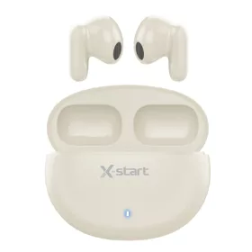   X-start LY117 TWS Vezeték Nélküli Fülhallgató – Krémszín, Bluetooth 5.3, zajcsökkentés, 30 h üzemidővel
