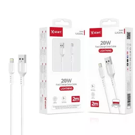   X-start Lightning adatkábel 2 m – 20W gyors töltés iPhone készülékekhez