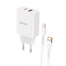   X-start 27.5W Gyors Töltőfej USB-A → Lightning kábellel – PD + QC gyorstöltés, iPhone kompatibilis (CDQ081L)