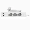 JORTAN hosszabbító 3 aljzattal, 2 USB és 2 USB-C porttal, LED jelzőfénnyel, 2 m kábel