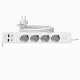 JORTAN hosszabbító 4 aljzattal, 2 USB és 2 USB-C porttal, LED jelzőfénnyel, 2 m kábel