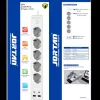 JORTAN hosszabbító 5 aljzattal, 2 USB és 2 USB-C porttal, LED jelzőfénnyel, 2 m kábel