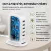 X-start 5 portos USB hálózati gyorstöltő – 6.0A, többkészülékes töltőállomás, kompakt asztali töltő