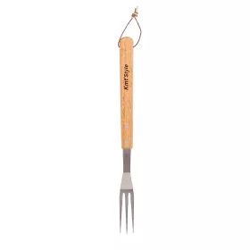   Hosszú nyelű grill villa fa markolattal – rozsdamentes BBQ villa 40 cm