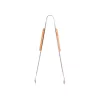 Grill csipesz fa markolattal – rozsdamentes BBQ csipesz 36 cm