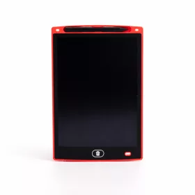   10 colos LCD rajztábla piros színben – nagy méretű digitális írótábla gyerekeknek és felnőtteknek