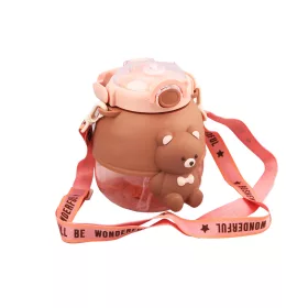 Maci figurás kis kulacs, tartópántos - 1 - 900 ml