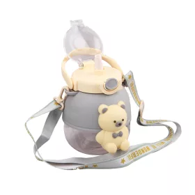 Maci figurás kis kulacs, tartópántos - 3 - 900 ml