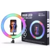 RGB Selfie LED Lámpa Színes, állítható fényerő és színhőmérséklet 33 cm