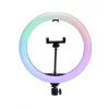 RGB Selfie LED Lámpa Színes, állítható fényerő és színhőmérséklet 33 cm
