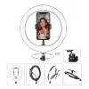 RGB Selfie LED Lámpa Színes, állítható fényerő és színhőmérséklet 33 cm