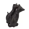 Cicapár puszilkózik - műgyanta szobor 17 cm magas