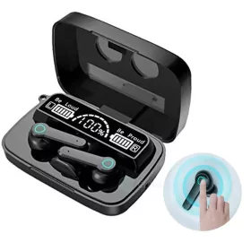    M19 TWS Bluetooth fülhallgató V5.1, Vezeték nélküli töltőtok digitális akkumulátor kijelzővel
