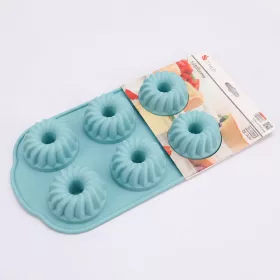   Szilikon mini kuglóf sütőforma – 6 részes rugalmas sütőforma otthoni sütéshez – 2