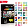 48 színű akril festék marker készlet rugalmas ecsetheggyel – Brush Tip Acrylic Paint Marker