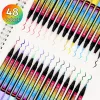 48 színű akril festék marker készlet rugalmas ecsetheggyel – Brush Tip Acrylic Paint Marker