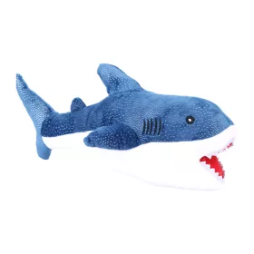 Plüss cápa - 40 cm, kék színben