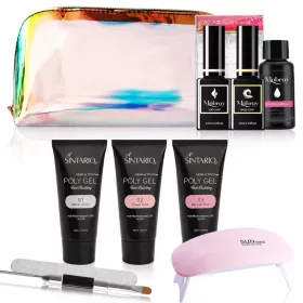   SINTARIO Poly Gel Körömépítő Készlet 30 ml – 10 részes UV/LED kezdő szett