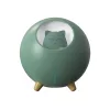 Planet Cat Párásító – 220 ml zöld aromaterápiás párásító LED világítással