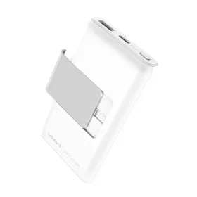   USAMS PB36 Mini Power Bank Asztali tartó és kábel 5000mAh - Fehér