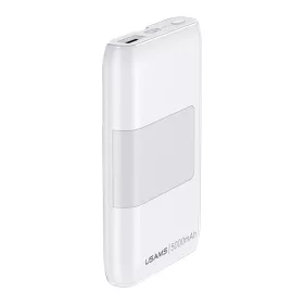   USAMS PB36 Mini Power Bank Asztali tartó és kábel 5000mAh - Fehér