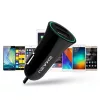 USAMS CC013 Autós szivargyújtó töltő Dupla USB + U-Gee 2v1 Kábel - Fehér
