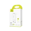 USAMS T22 Gyorstöltő, Utazó töltő, 18W USB QC3.0 - Fehér 