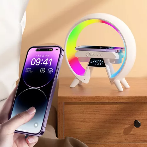 RGB LED Vezetéknélküli töltő hangszóró - HM-G6