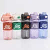 680 ml-es sport kulacs szívószállal és mérőskálával – BPA-mentes ivópalack, fekete