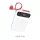 HOCO J40 Hordozható Power Bank 10000 mAh, 1x USB + integrált Lightning kábellel kimenet - Fehér