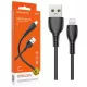 BOROFONE BX51 USB Lightning töltő és adatkábel 1m 2.4A - Fekete