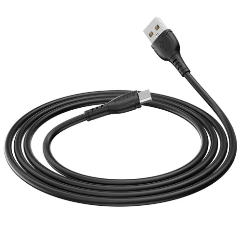 BOROFONE BX51 USB Micro  töltő és adatkábel 1m 2.4A - Fekete