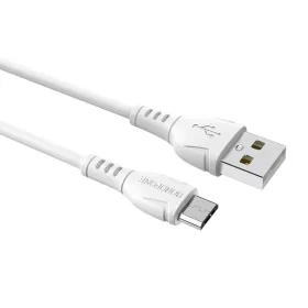   BOROFONE BX51 USB Micro  töltő és adatkábel 1m 2.4A - Fehér