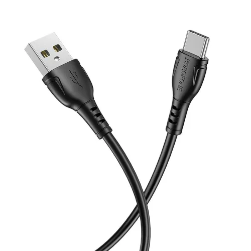 BOROFONE BX51 USB Type-C  töltő és adatkábel 1m 3.0A - Fekete