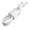 BOROFONE BX44 High-Energy Type-C/Type-C adat/töltőkábel 100W 5A 2m - Fehér