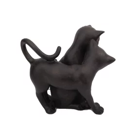 Cicapár egymás mellett - műgyanta szobor - 17 cm magas