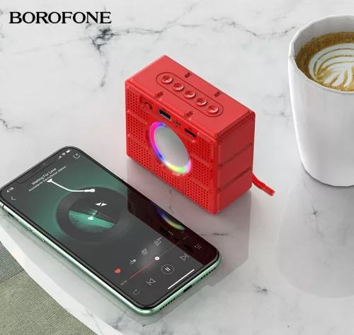 BOROFONE BR16 GAGE Hordozható Bluetooth Smart Sports BT Hangszóró - Szürke