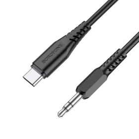   BOROFONE BL8 Sztereó audio AUX kábel 3,5 mm-es jack/USB-C - Fekete