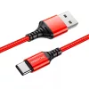 X54 Borofone  USB-A - USB -C erős adatkábel 1m - piros