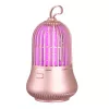 Szúnyogírtó UV lámpa – modern forma, pink szín, 360° védelem, USB-C csatlakozóval, beltéri és kültéri használatra