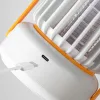 Szúnyogírtó UV lámpa – modern forma, fehér-sárga szín, 360° védelem, USB-C csatlakozóval, beltéri és kültéri használatra