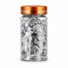 Körömdíszítő fóliapehely 80 ml – ezüst, füstfólia hatás