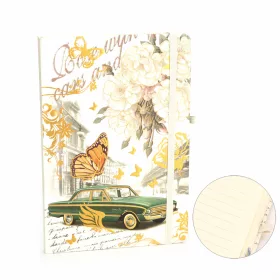   Jegyzetfüzet A/5 gumis, vonalas, kemény fedelű, Ford Falcon