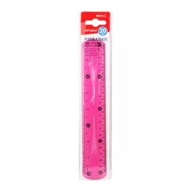 Vonalzó - hajlékony - 20 cm hosszú, két színben