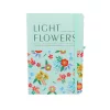 Jegyzetfüzet  A/5 gumis, vonalas, kemény fedelű, Ligth Flowers - zöld