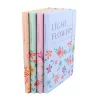 Jegyzetfüzet  A/5 gumis, vonalas, kemény fedelű, Ligth Flowers - rózsaszín